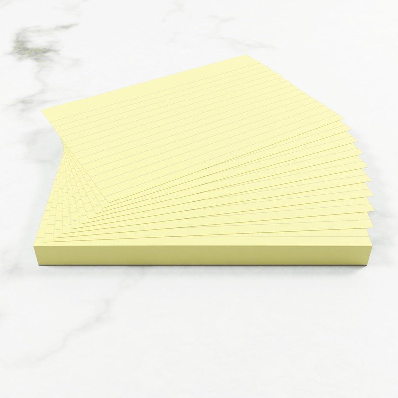 Silvine A6 Flash Cards, Revision & Study - Lined (50