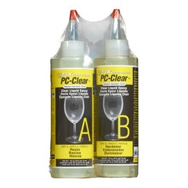 PC Products PC-Clear Epoxy Adhesive Liquid, 16oz in Two Bottles, Clear 70161