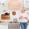 Wooden Kitchen Utensil Holder Organizer for Counter or Countertop, Large