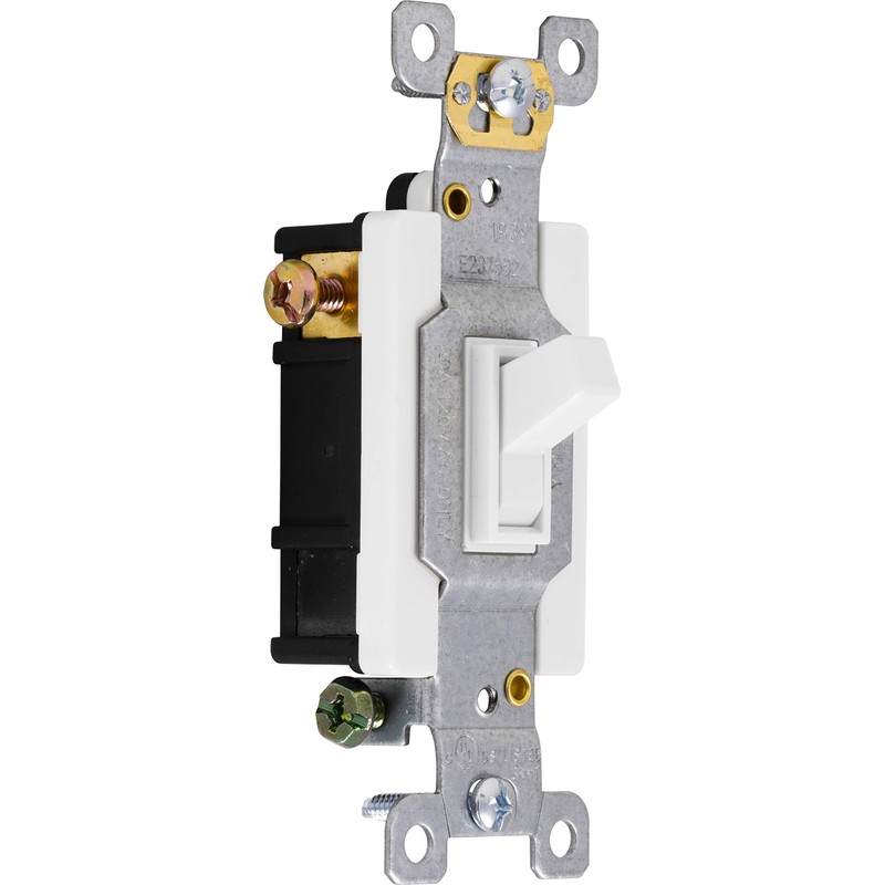 GE 42161 3-Way Toggle Switch, White