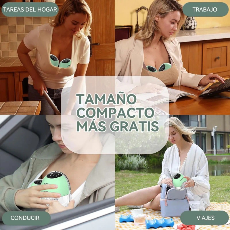 2 Pcs Extractor De Leche Electrico Portátil Manos Libres