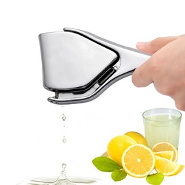 Lemon Squeezer, Ergonomic Stainless Steel Lemon Juicer - Handy, Robust Juicer Type for Citrus Fruits, Dishwasher Safe, Ideal for Lemons, Limes & Oranges, Compact & Space Saving
