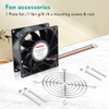 Wathai 92mm x 38mm 90mm Dual Ball 12V High Airflow