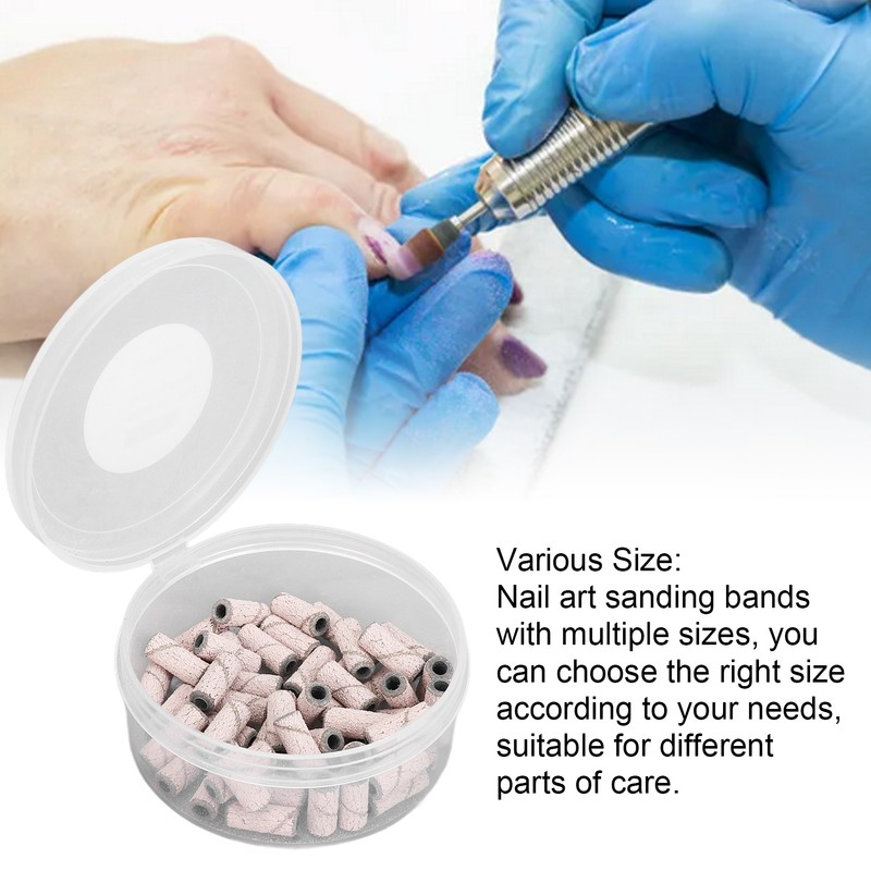 Nail Art Sanding Caps Dead Skin Removal Manicure Polishing Grinding