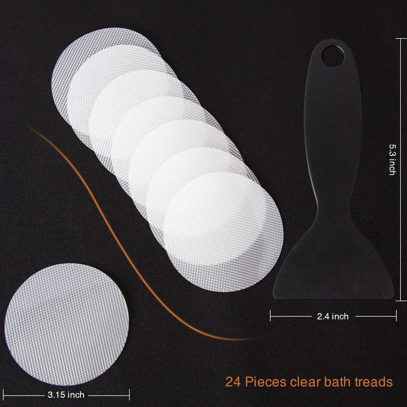 Secopad 24 PCS Original Non-Slip Bathtub Stickers, Safety Bathroom Tubs