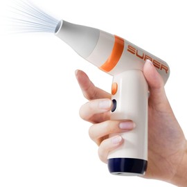 GeluEla Portable Handheld Turbo Fan, High Speed Compressed Air Duster, 3300mAh Battery Operated Personal Fan, USB Rechargeable Handheld Fan for Outdoor, Indoor, Travel Camping, Office