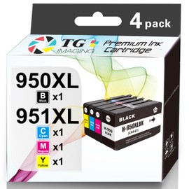 TG Imaging Compatible 950XL 951XL Ink Cartridge Replacement for 950 951 Ink Cartridge for Pro 8100 8600 8610 8615 8616 8620 8625 8630 8640 8660 251DW 271DW 276DW Printers (BCMY, 4 Pack)