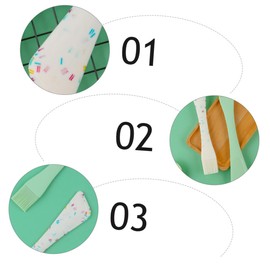 Cabilock 2-in-1 Silicone Scraper Brush Set Kitchen Utensils for Cooking Oil Brush Strainer