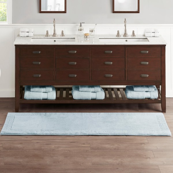 Madison Park Signature Splendor Reversible 100% Cotton Tufted Bathroom Rug-3000