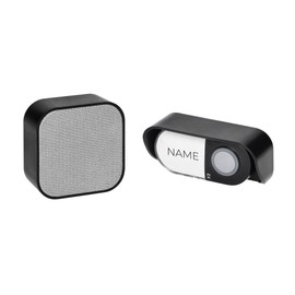 Miratic Wireless doorbell with learning system, doorbell with 36 ringtones, 4 volume levels, optical signal (mains operated)