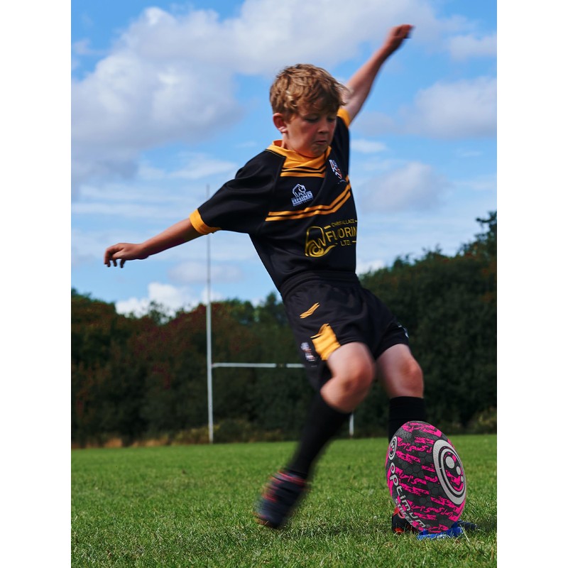 Optimum STREET RUGBY BALL - BLACK/PINK - 3