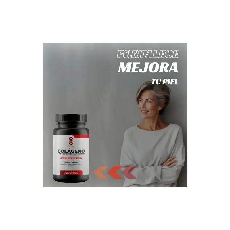 Colágeno Hidrolizado Naíma con Ácido Hialurónico y Biotina, para Piel,