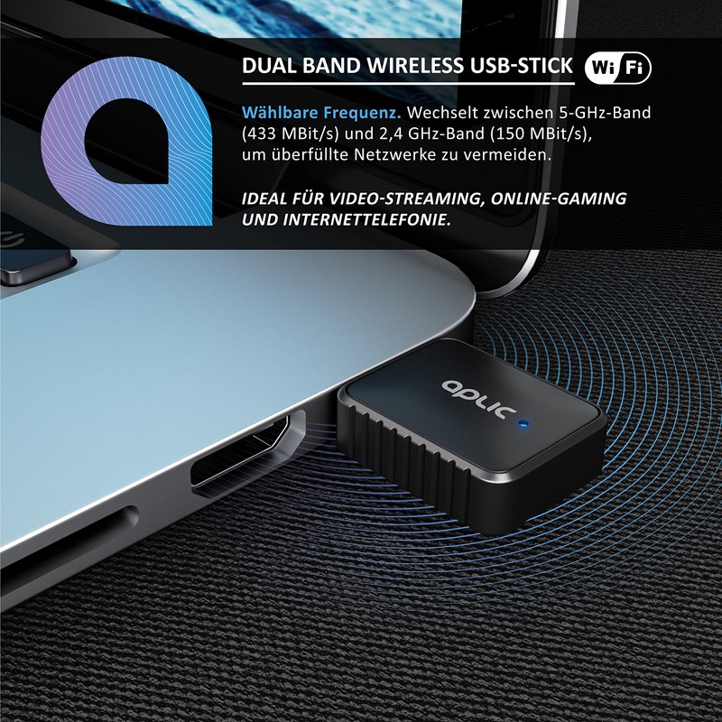 CSL - WLAN USB-Stick Dual Band - Mini Adapter Stick
