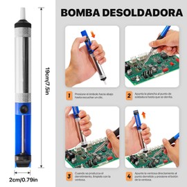 Cautin para Soldar, OUDAR Kit de Soldador Electronica con Estuche de Transporte, Soldador de Temperatura Ajustable, Cautin Electronica con Ppuntas de Soldadura, Alambre de Soldadura, Soporte.