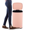 happimess HPM1011F Curtis 8-Gallon Step-Open Trash Can, Fingerprint Resistant, Modern,