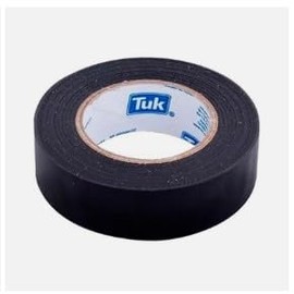 Tuk - Cinta Aislante Eléctrica de Vinilo Color Negro de 19 mm x 18 m