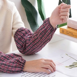 Unisex Pure Cotton Short Arm Sleeves for Outdoor Work and Cleaning (Autumn/Winter) Pair/Coffee 15ea