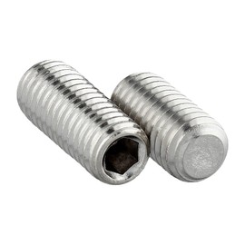 Set Screw with Taper Point and Hexagon Socket (ISK) in Accordance with DIN 913 / ISO 4026, Stainless Steel A2 V2A, Grub Screw (Pack of 10, M8 x 25 mm)