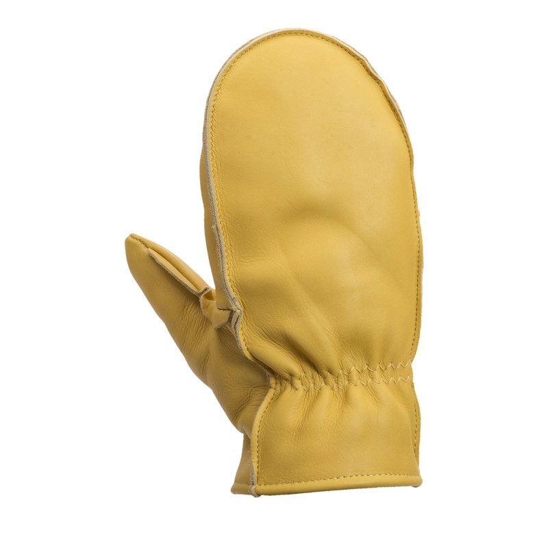 American Made Cowhide Leather Pile Lined Chopper Mitt Gloves ,