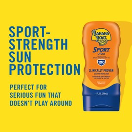 Banana Boat Sport Ultra SPF 100 Sunscreen Lotion, 4oz | Banana Boat Sunscreen Lotion SPF 100, Banana Boat Sunscreen SPF 100 Lotion, High SPF Sunscreen Pack SPF 100, 4 Oz (Pack of 2)