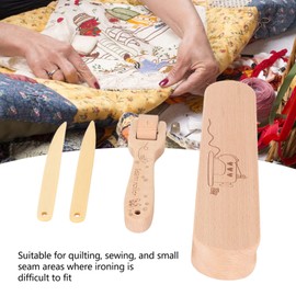 Seam Roller, Widely Used Practical Tailor Striker Made of Wood for Quilting for Craftsmen