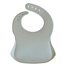 Denver James Silicone Feeding Bibs | Dishwasher Safe. Waterproof. Adjustable.