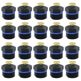 Zorveiio 20 Pcs Atomizing Sprinkler Heads, 1/2 Inch Adjustable Garden Misting Nozzles, 360°Micro Irrigation, Water Sprinkler for Garden Irrigation System