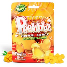 Peelablez Peelable Mango Gummies 3 Packs Each 2.46 Oz. Fun and Tasty Snack! Candy Sweet Candy Chewy Soft - Flavor: Mango, Size: 3 Packs Each 2.46 Oz