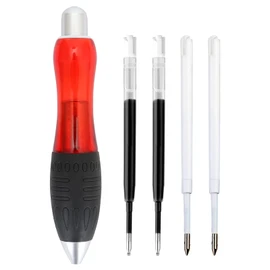 Big Weighted Fat Pens for Parkinsons Patients, Essential Tremors, Arthritis Hand and Low Grip Strength - Heavy Weighted Pen to Help Parkinson's, Carpal Tunnel, Elderly(1 Pack with 4 Extra Ink Refill)