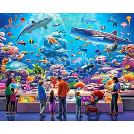 Boardwalk Puzzles Aquarium - 1000 Piece Jigsaw Puzzle for Adults, Made in USA