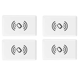 4 PCS Smart Lock Key Fobs, IC Cards, 13.56MHz Card Frequency (White)