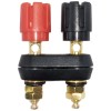 Electronix Express Dual Binding Post with 4mm Banana Plug Jacks,