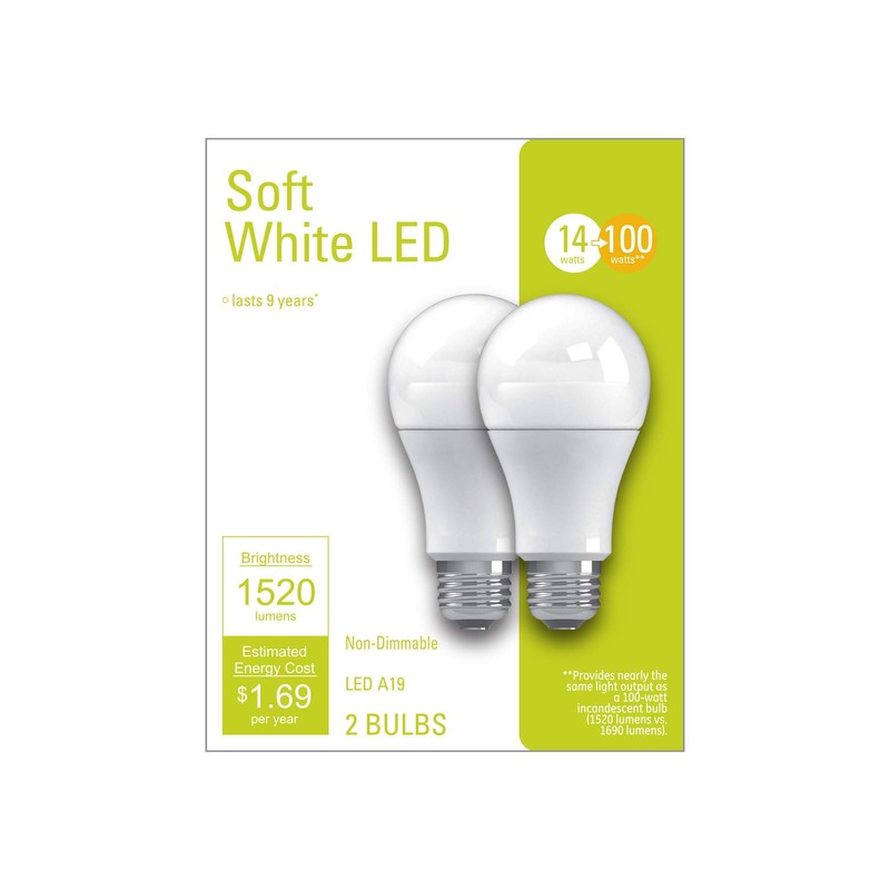 G E Lighting 32593 Led Bulb 13W, A21 Soft White