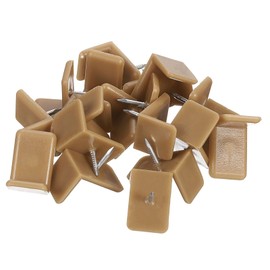 uxcell Drawer Slides, 20Pcs 12.7x19x13mm - Plastic Drawer Guides and Stoppers, L Shape Tack-in Dresser Drawer Slides, Drawer Glides for Repairing Dressers