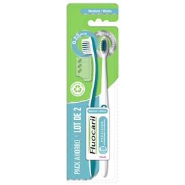 Fluocaril 2 Toothbrushes Précision Interdentaire Médium