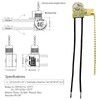 Aginkgo Ceiling Fan Pull Chain Switch Zing Ear ZE-109 3A/250VAC