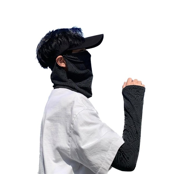 SEENFAAN Neck Warmer, Men's Neck Cover, Cool Feeling, Face Cover,