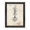 Football Patent Art Old Look Print in a Beveled Black