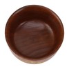 Wooden Rice Bowl Jujube Wood Anti Scald Exquisite Elegant Round