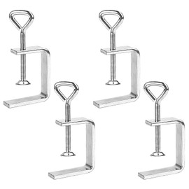 Irtyif Pack of 4 C Clamp, Table Clamp, C Clamps, Practical Mini Woodworking Clamp Made of Galvanised Carbon Steel, Universal Table Clamp, Suitable for Bedroom, Kitchen, Bathroom, Shelf