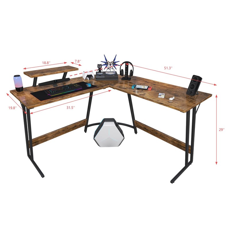 Homall L Shaped Gaming Desk Computer Corner Desk PC Gaming
