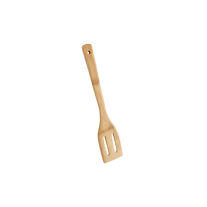 METALTEX -Bamboo Line Slotted Turner, Made of Bamboo Wood, Spatula,