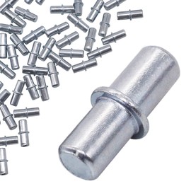 SKIR'CO (Pack of 100) Shelf Pins 4 x 16 mm Metal Shelf Support Pins Shelf Brackets Shelf Supports Pegs