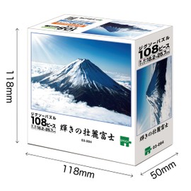 03-094 Jigsaw Puzzle 108 Piece Brilliant Fuji 18.2x25.7cm