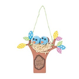 Spring Bird Nest Sign Craft Kit -12 - Crafts for Kids and Fun Home Activities