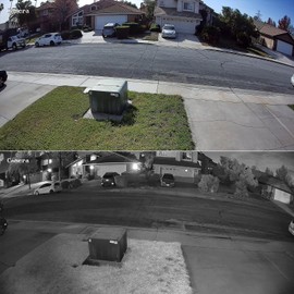 PANOOB 5MP Turret IP PoE Camera Outdoor Indoor, Wired Security Surveillance PoE Dome Camera, Built-in Microphone, Human Detection, 110° Wide Angle 2.8mm Lens, 100ft IR Night Vision, PD94CA3-5M