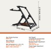 R&D Hardware Foldable Racing Steering Wheel Stand, Height Adjustable Universal