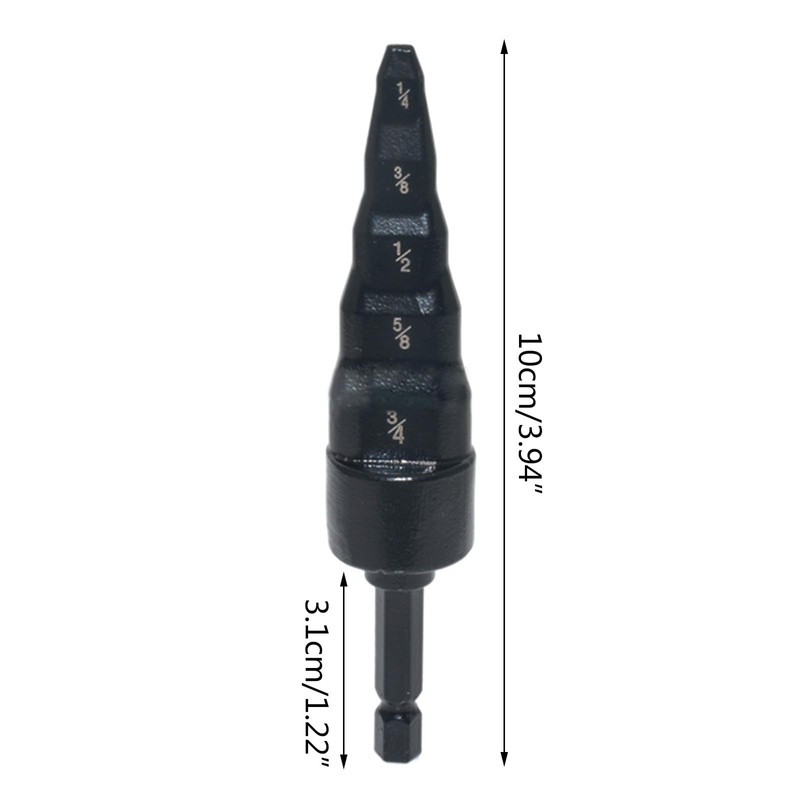 Zeizafa 5 In 1 Coppers Pipe Expander Swaging Drill Bit