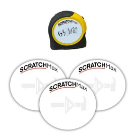 SCRATCHMax Erasable Note Pad - 3 Pack Measuring Pad with Tape Measure Stickers