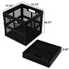 Ewingger 3 Pack Square Foldable Crates for Organizing, 18 L